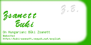 zsanett buki business card