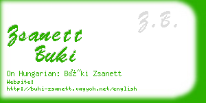 zsanett buki business card